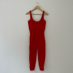 Free People Movement NWT Good Karma Onesie Tea Berry Red Size M/L